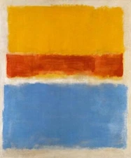 Handmade Oil Painting Reproduction Yellow Red and Blue 1953 by Mark Rothko MR039