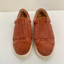 Frye Ivy Gore Suede Slip On Shoes Fashion Sneakers Rosewood Womens 9.5