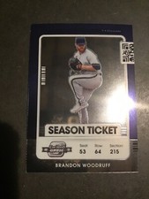 2021 Contenders Baseball Brandon Woodruff Optic Insert Milwaukee Brewers 