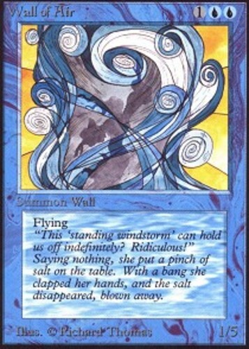 MTG magic cards 1x Wall of Air Unlimited Light Play, English