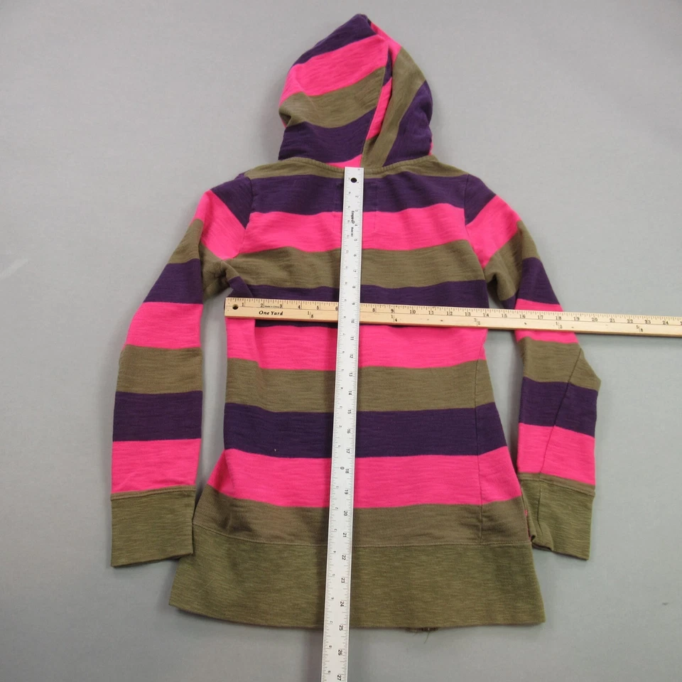 Chaqueta Burton Mujer XS Cremallera Completa Manga Larga Exterior Rayas Capucha Foto 4 de 4