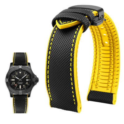 Wasserdichtes Uhrenarmband passend für Omega Breitling Nylon Metallschnalle U...