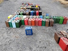 Vintage Petrol Jerry Can With Cap National Benzole Mixture 
