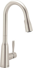 Moen Orivesi Stainless Pulldown Kitchen Faucet with Power Boost, Transitional Ki
