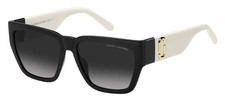 Marc Jacobs Black/White Sunglasses w/ Gradient Lens - MARC646S New w/ Case