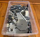 4 lbs Lego Lot Mostly Gray Lego Bricks Good Mix Good Condition — photo 2