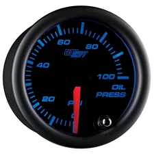 Refurbished GlowShift Tinted 7 Color 100 PSI Oil Pressure Gauge w Elite Sensor