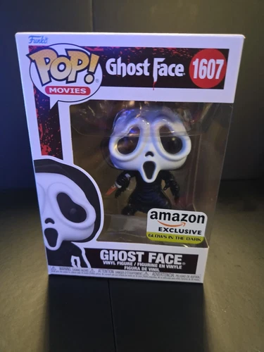 Funko Pop! Movies: Ghost Face #1607 Amazon Glow in the Dark Vinyl Figure J4