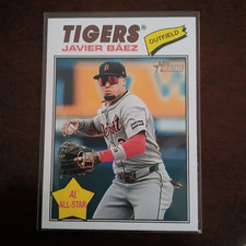 JAVIER BAEZ 2026 Topps Heritage ALL STAR ICON VARIATION card Detroit Tigers SP