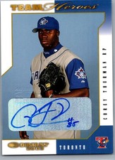 2003 Donruss Team Heroes #533 Corey Thurman Auto Toronto Blue Jays  NM