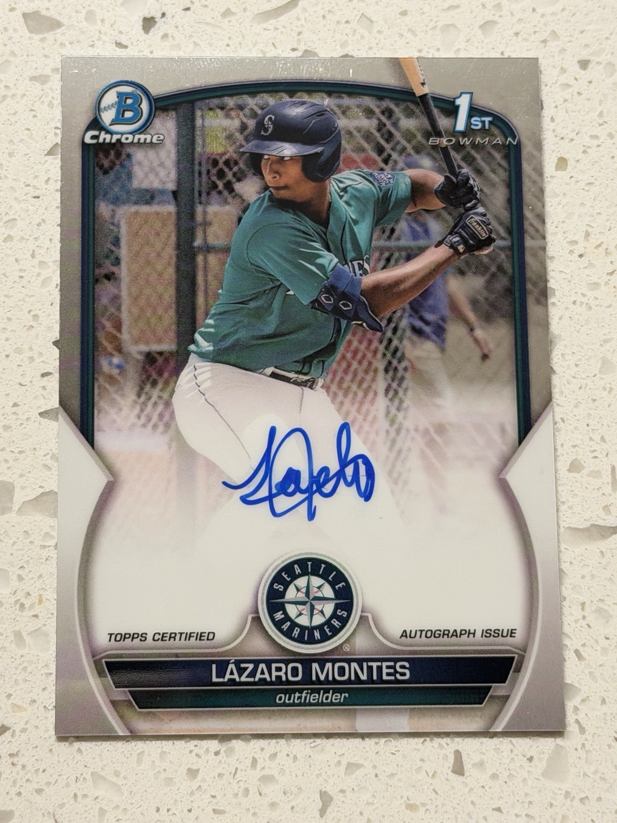2023 Bowman Chrome | Lazaro Montes #CPA-LM | Mariners | 1st Auto