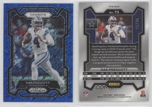 2023 Panini Prizm Blue Shimmer Prizm /25 Dak Prescott #73