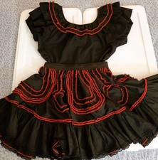 Women's JERI BEE Vintage USA Skirt  Top Square Dance Outfit Costume Size Large