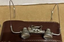 CARL ZEISS Antique VTG Jena 2X Magnifier Loupe Eyeglasses Surgeon Jeweler Case