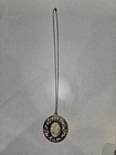 Collar colgante vintage de piedra de azúcar con pedrería 17 pulgadas