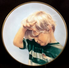 Wednesday's Child Collectors Plate "Child Full Of Woe" LEON BARNARD 1979 Vtg.