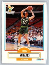 1990-91 Fleer Update #U-55 Dan Schayes Milwaukee Bucks