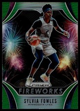 2020 Panini Prizm WNBA #8 Sylvia Fowles Fireworks Green