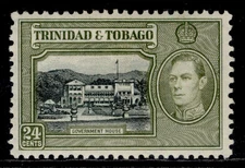TRINIDAD & TOBAGO GVI SG253, 24c black & olive-green, M MINT. Cat £12.