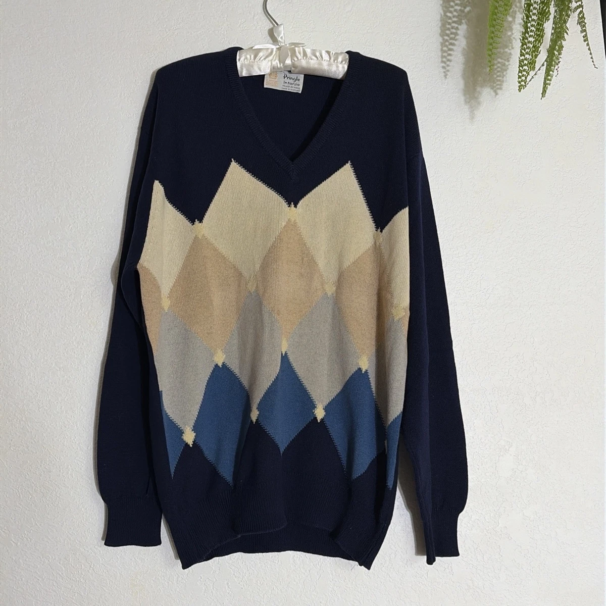 ♥️Pringle　PURE CASHMERE100% 　メンズセーター♥️ Pringle of Scotland（プリングルオブスコットランド） 美品 PRINGLE
