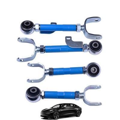 4x Adjustable Rear Control Arm Toe Arms + Camber Arms for Tesla Model 3/Y 2019-