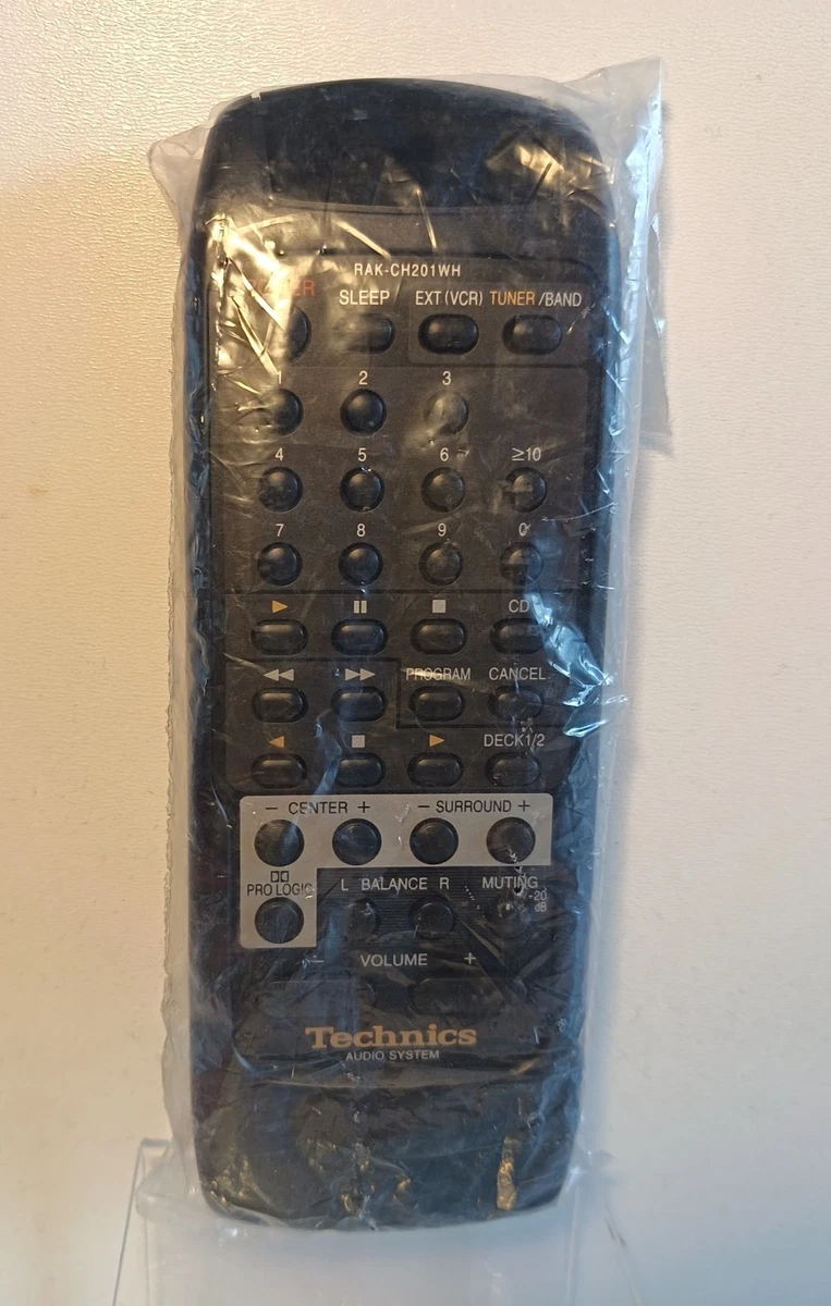 Sistema de audio Technics original vintage control remoto RAK-CH201WH sellado