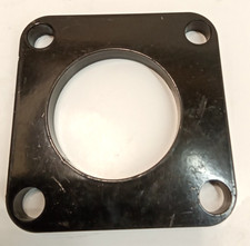 Stainless Steel Exhaust Flange Square 4-bolt 2-12 Id Center 12 Thick Black