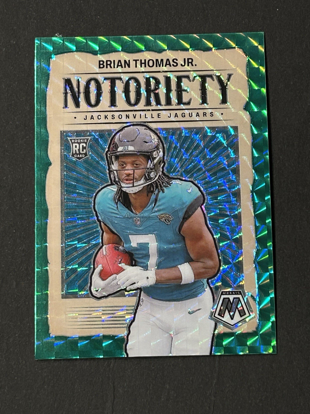 2024 Panini Mosaic Brian Thomas Jr Green Notoriety #25