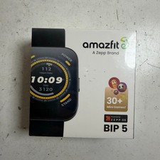 Amazfit Bip 5 Black Zepp OS Water Resistant Fitness Activity Tracker Smart Watch