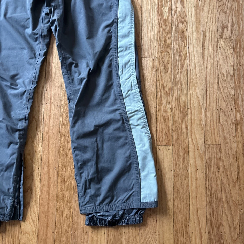 Vans Technical冬季滑雪滑雪滑雪板裤女式中号灰色绿色条纹 — 第 3/4 张图片