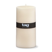 Chapel 3X6 Ivory Pillar Paraffin Wax Candle Unscented Drip-Free Long Burning ...