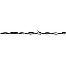 Trimbrite R65153 Rebel Gear Barbwire Black- 0.5 in. Width- 36 ft. Roll- Vinyl...
