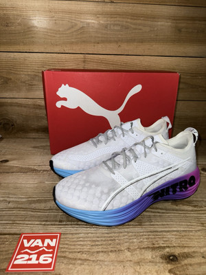 NEW SZ 11.5: PUMA Men's Foreverrun Nitro 'Sunset White' Running Shoes 380007-02