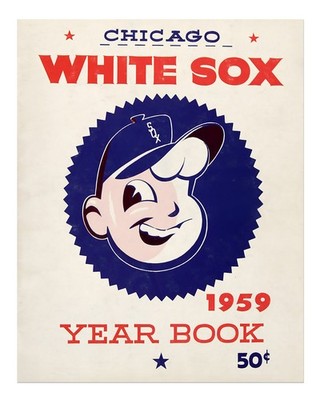 Retro Chicago White Sox Wandkunst Vintage Sportdekor Sportthema Wand