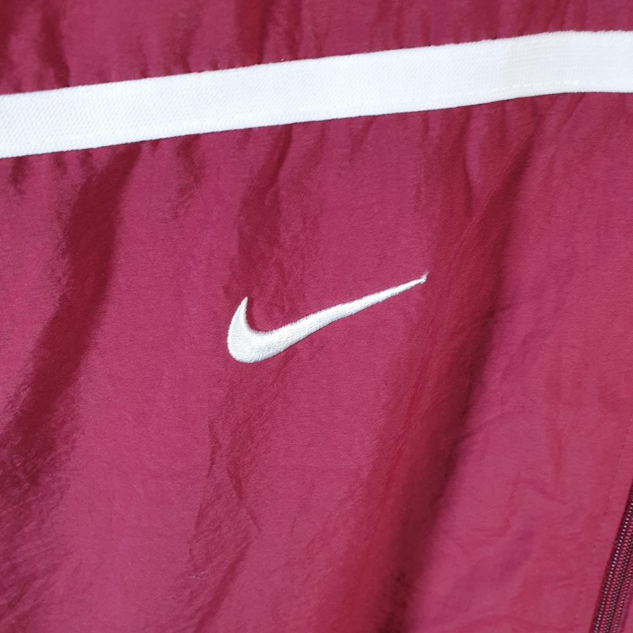 SACAI X NIKE Giacca a vento vintage Nike Team pista uomo XL rosso bordeaux USA Swoosh