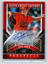 2015 Panini Elite Extra Edition #113 Zack Erwin Autographed Prospects