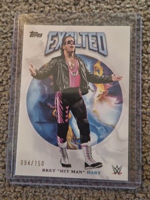 Bret "Hit Man" Hart 2025 Topps Exalted WWE #88 White #/150