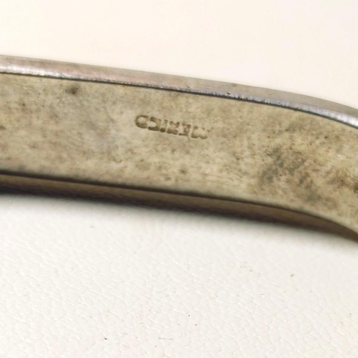 Abalone Shell Inlay Hinged Bangle Bracelet Small … - image 8