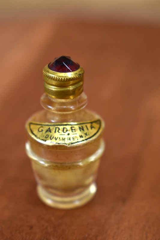 Antique Gardenia Mini Perfume Bottle, EMPTY