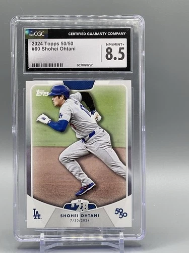 New ListingShohei Ohtani 2024 Topps 50/50 #60 CGC 8.5 Dodgers Insert Baseball Card