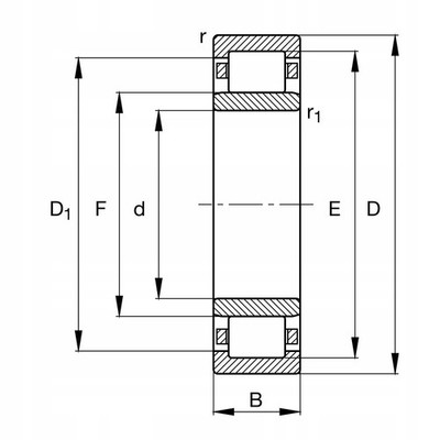 NU326-E-XL-M1-C3   FAG   130 x 280 x 58 mm
