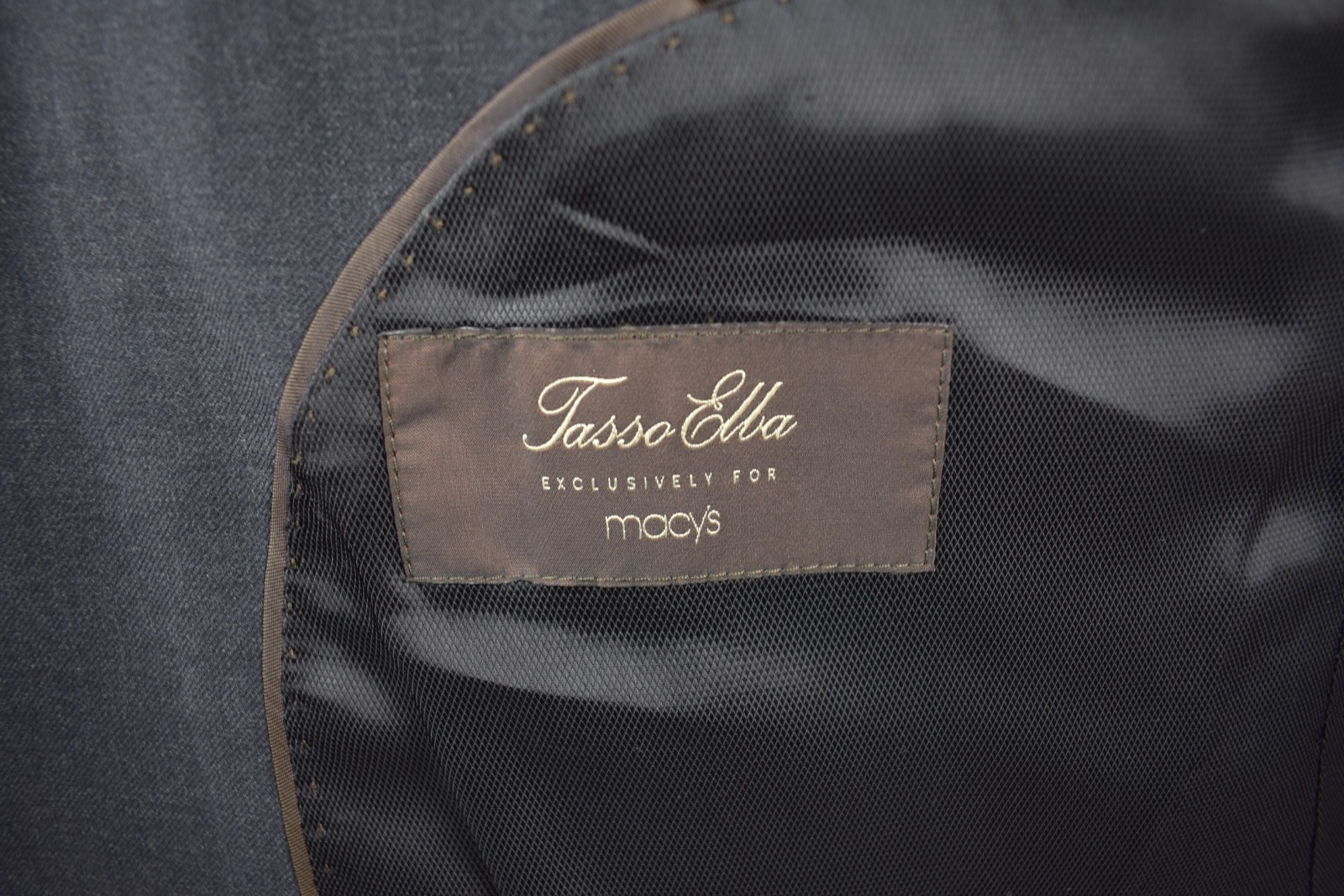 Tasso Elba Solid Gray 100% Wool Two Button Two Pi… - image 6