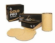 US Chemical And Plastics 6" Sanding Discs Gold 50-Pk 150-Grit (82409)
