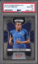 2018 PANINI PRIZM WORLD CUP #80 KYLIAN MBAPPE ROOKIE RC PSA 10 FRANCE