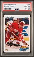 1990-91 Upper Deck - Young Guns Sergei Fedorov #525 (RC) PSA 10