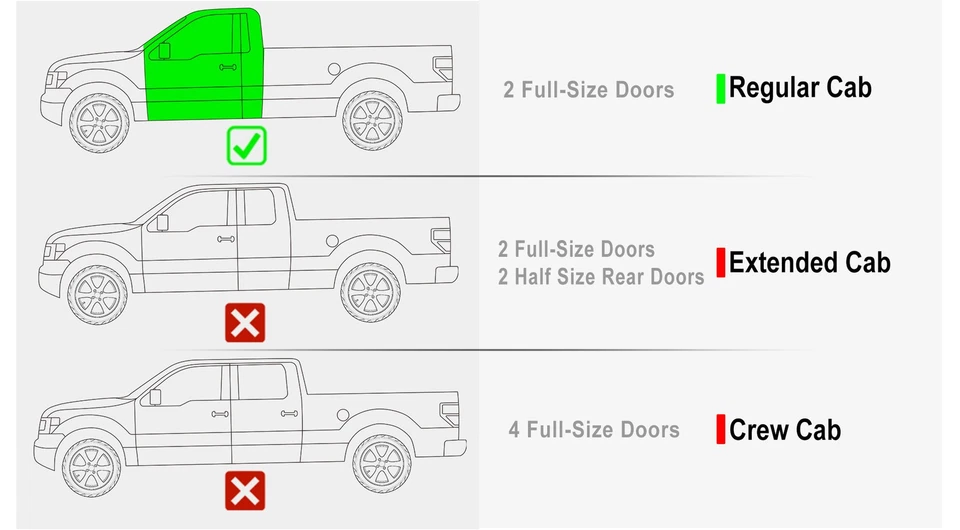 estriberas iBoard 5 pulgadas negro mate ajuste 09-14 Ford F150 cabina regular Foto 2 de 4