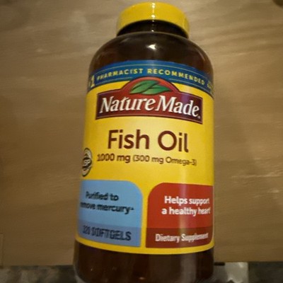 Nature Made Fish Oil 1000 mg Softgels, 320 Count (Pack of 1) Brand New & Sealed