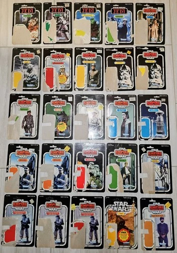 Vintage Star Wars Kenner Card Backs - 25 Lot