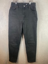 Levis 550 Jeans Womens Size M 8 Mis BlackRelaxed Fit Tapered Leg 28x30 VTG