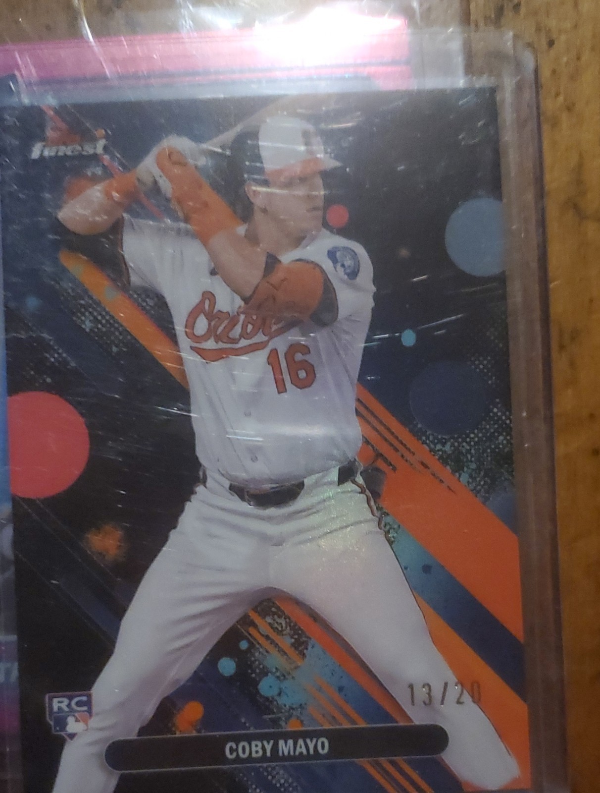 2025 Topps Finest - Rare Coby Mayo #255 Black Refractor /10 (RC)